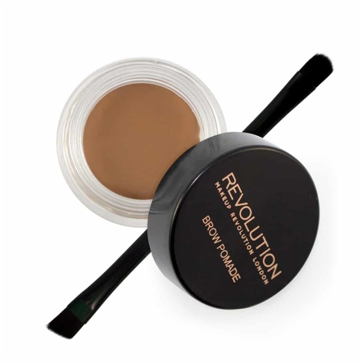 Makeup Revolution Brow Pomade - Soft Brown ryhmässä KAUNEUS JA TERVEYS / Meikit / Silmät ja kulmat / Kulmakitti @ TP E-commerce Nordic AB (38-69852)