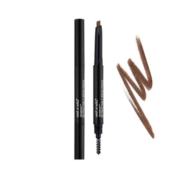 Wet n Wild Ultimate Brow Retractable Pencil Medium Brown ryhmässä KAUNEUS JA TERVEYS / Meikit / Silmät ja kulmat / Kulmakynä @ TP E-commerce Nordic AB (38-69876)