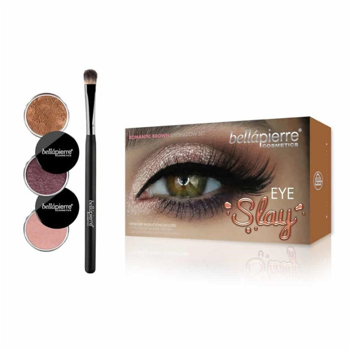 Bellapierre Eye Slay Kit - Romantic Brown ryhmässä KAUNEUS JA TERVEYS / Meikit / Silmät ja kulmat / Luomivärit @ TP E-commerce Nordic AB (38-69902)