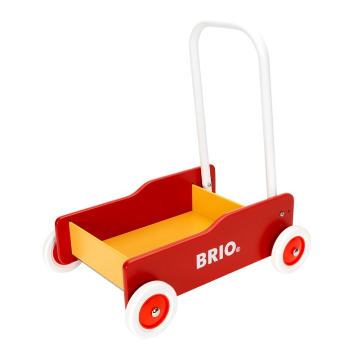 Brio 31350 Lära Gå Vagn Röd ryhmässä LELUT, TUOTTEET LAPSILLE JA VAUVOILLE / Lelut vauvoille (0-3v) / Taaperokärryt @ TP E-commerce Nordic AB (38-70248)