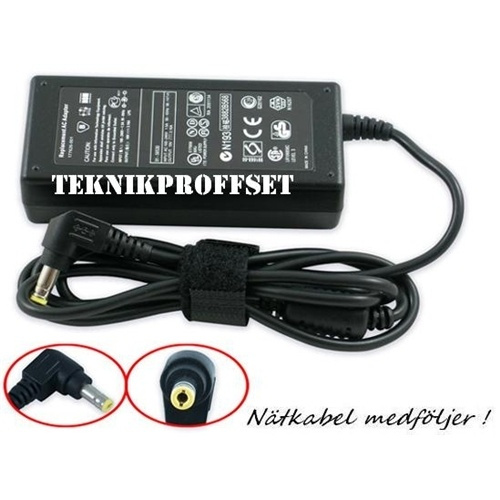 AC Adapter for Toshiba 19V 3.42A 65W (5.5x2.5mm) ryhmässä TIETOKOONET & TARVIKKEET / Kannettavat tietokoneet & tarvikkeet / Laturi / Seinälaturi / Toshiba @ TP E-commerce Nordic AB (38-7031)