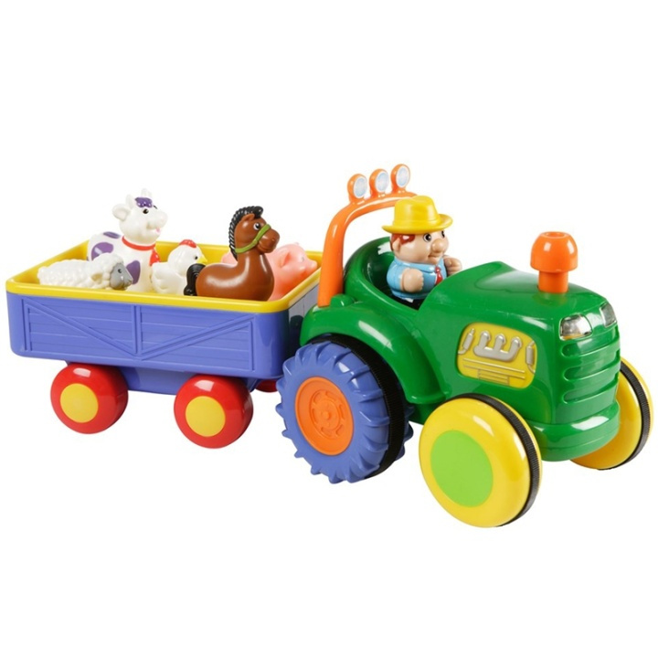 Happy Baby Farm Tractor med Trailer ryhmässä LELUT, TUOTTEET LAPSILLE JA VAUVOILLE / Leikkikalut, Askartelu &Pelit / Leikkiautot @ TP E-commerce Nordic AB (38-70449)