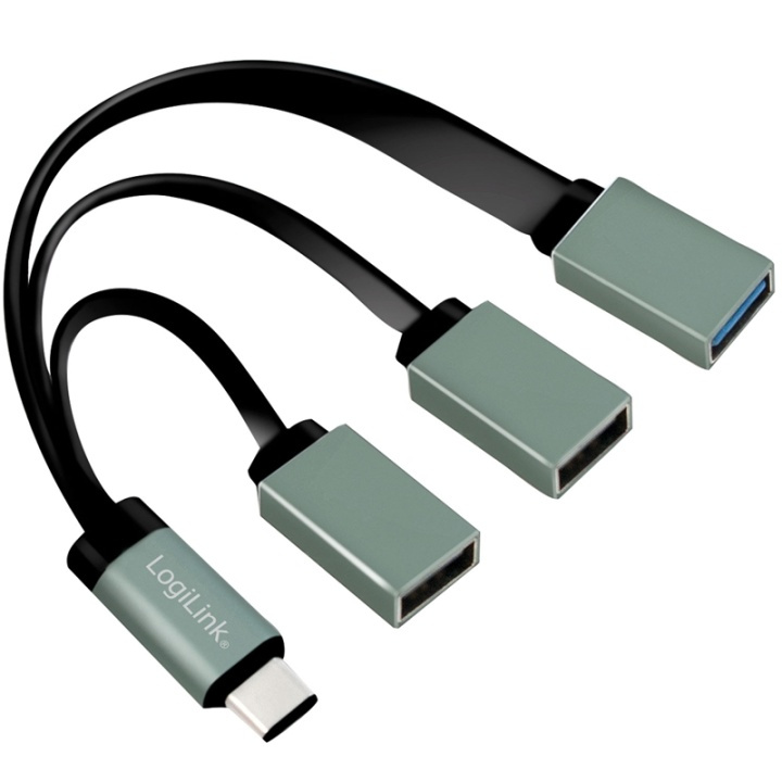 LogiLink USB-C Hub 3-port ryhmässä TIETOKOONET & TARVIKKEET / Tietokonetarvikkeet / USB-telakat @ TP E-commerce Nordic AB (38-71344)