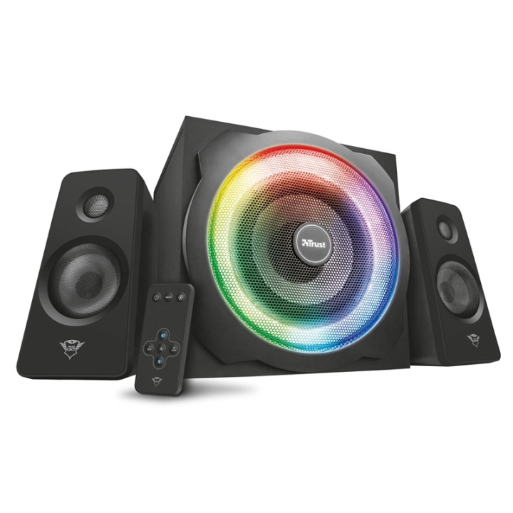 Trust GXT 629 Tytan 2.1 RGB Speakers ryhmässä TIETOKOONET & TARVIKKEET / Tietokonetarvikkeet / Kaiuttimet @ TP E-commerce Nordic AB (38-71352)