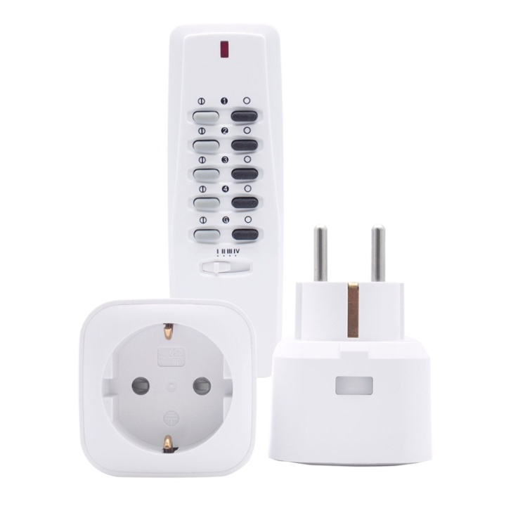 Nexa Plug-in-vastaanotin On/Off mini 2x3500W MYCR-1/SET ryhmässä KOTI, TALOUS JA PUUTARHA / Älykodit / Smart plugs @ TP E-commerce Nordic AB (38-71439)