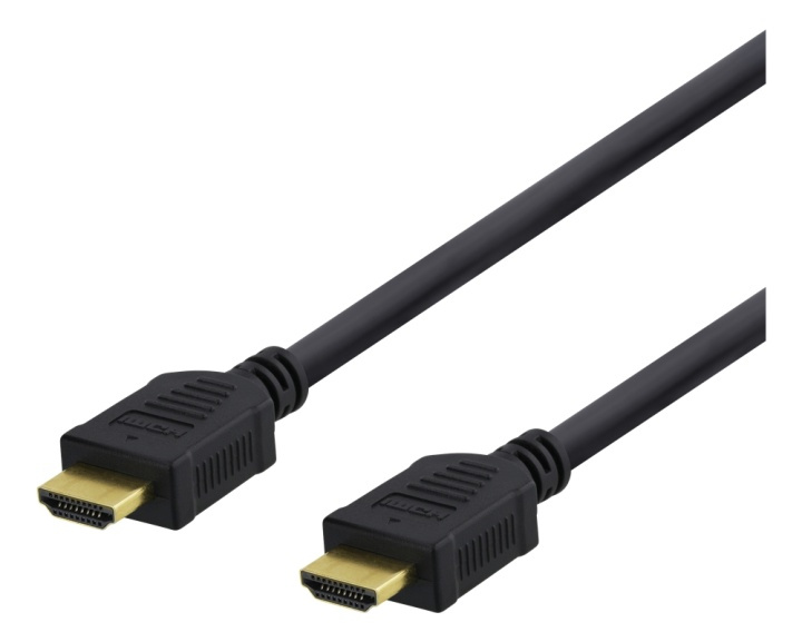 DELTACO HDMI-kaapeli, High-Speed, 10 m, Ethernet, 4K UHD, must ryhmässä KODINELEKTRONIIKKA / Kaapelit & Sovittimet / HDMI / Kaapelit @ TP E-commerce Nordic AB (38-71643)