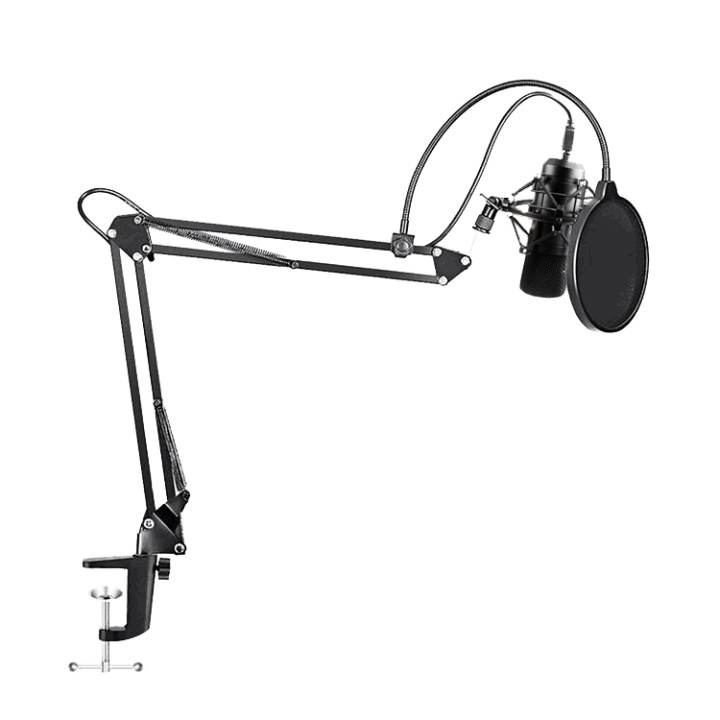 MAONO USB Podcasting Microphone kit, 16mm microphone, arm with mount, ryhmässä TIETOKOONET & TARVIKKEET / Tietokonetarvikkeet / Mikrofonit @ TP E-commerce Nordic AB (38-71882)