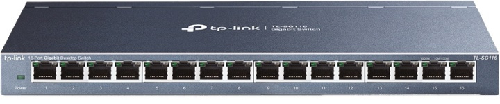 TP-LINK 16-Port desktop switch, Gigabit, plug and play, white ryhmässä TIETOKOONET & TARVIKKEET / Verkko / Kytkimet / 10/100/1000Mbps @ TP E-commerce Nordic AB (38-71987)