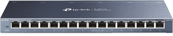 TP-LINK 16-Port desktop switch, Gigabit, plug and play, white ryhmässä TIETOKOONET & TARVIKKEET / Verkko / Kytkimet @ TP E-commerce Nordic AB (38-71987)