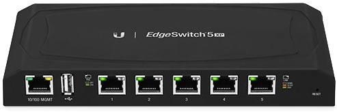 Ubiquiti EdgeSwitch XP Gigabit kytkin, 5 porttia, 24V PoE, musta ryhmässä TIETOKOONET & TARVIKKEET / Verkko / Kytkimet / 10/100/1000Mbps @ TP E-commerce Nordic AB (38-71994)