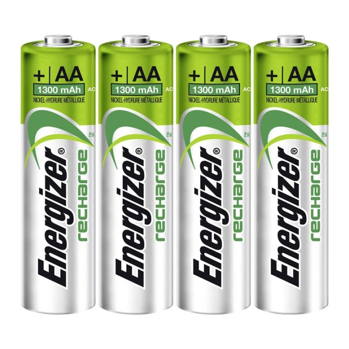 Energizer Batteri AA/LR6 Laddbart Ni-Mh 1300mAh 4-pack ryhmässä KODINELEKTRONIIKKA / Paristot & Laturit / Ladattavat paristot / AA @ TP E-commerce Nordic AB (38-72023)