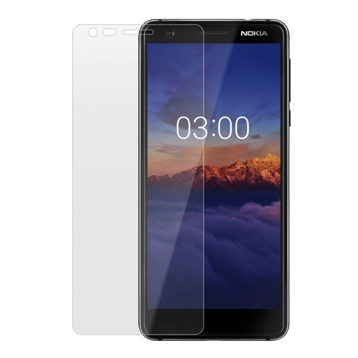 Gear Härdat Glas 2.5D Nokia 3.1 ryhmässä ÄLYPUHELIMET JA TABLETIT / Puhelimen suojakotelo / Nokia/Microsoft @ TP E-commerce Nordic AB (38-72084)