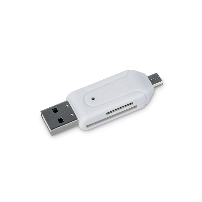 Forever USB OTG kortinlukija USB & microUSB / SD & micro SD ryhmässä KODINELEKTRONIIKKA / Tallennusvälineet / Kortinlukijat @ TP E-commerce Nordic AB (38-72419)
