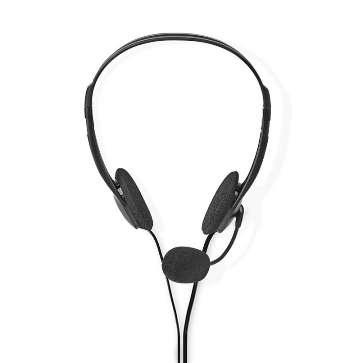 Nedis PC-headset | On-Ear-Kuulokkeet | Stereo | 2x 3.5 mm | Kokoontaitettava Mikrofoni | Musta ryhmässä TIETOKOONET & TARVIKKEET / Tietokonetarvikkeet / Kuulokkeet @ TP E-commerce Nordic AB (38-72721)