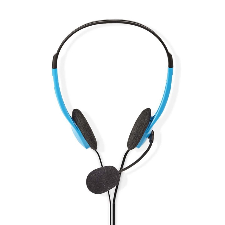 Nedis PC-headset | On-Ear-Kuulokkeet | Stereo | 2x 3.5 mm | Kokoontaitettava Mikrofoni | Sininen ryhmässä TIETOKOONET & TARVIKKEET / Tietokonetarvikkeet / Kuulokkeet @ TP E-commerce Nordic AB (38-72722)