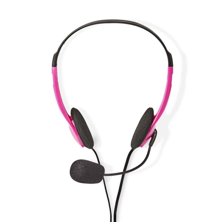 Nedis PC-headset | On-Ear-Kuulokkeet | Stereo | 2x 3.5 mm | Kokoontaitettava Mikrofoni | Pinkki ryhmässä TIETOKOONET & TARVIKKEET / Tietokonetarvikkeet / Kuulokkeet @ TP E-commerce Nordic AB (38-72724)