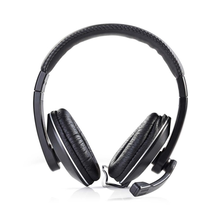 Nedis PC-headset | Over-Ear-kuulokkeet | Stereo | 2x 3.5 mm | Kokoontaitettava Mikrofoni | Musta ryhmässä TIETOKOONET & TARVIKKEET / Tietokonetarvikkeet / Kuulokkeet @ TP E-commerce Nordic AB (38-72731)