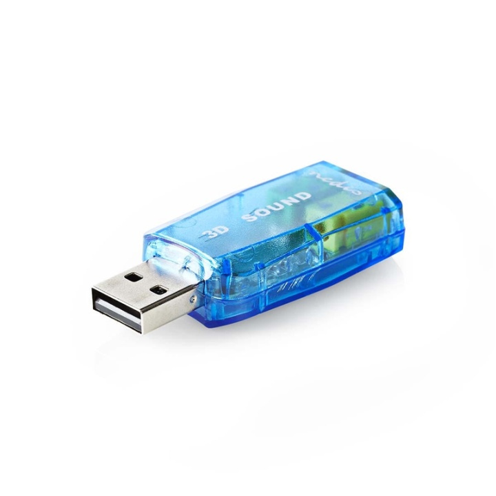 Nedis Äänikortti | 5.1 | USB 2.0 | Mikrofonin liitäntä: 1x 3.5 mm | Kuulokkeiden liitäntä: 3.5 mm Uros ryhmässä TIETOKOONET & TARVIKKEET / Tietokonetarvikkeet / Ulkoinen äänikortti @ TP E-commerce Nordic AB (38-72924)