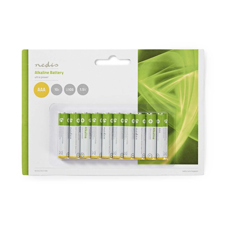Nedis Alkaliparisto AAA | 1.5 V DC | 10 Kpl pakkaus ryhmässä KODINELEKTRONIIKKA / Paristot & Laturit / Akut / AAA @ TP E-commerce Nordic AB (38-72964)