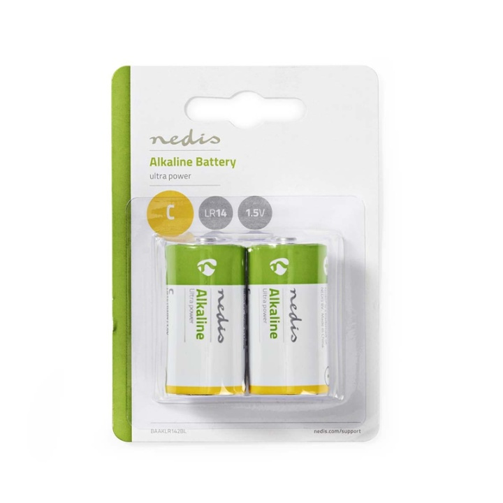 Nedis Alkaliparisto C | 1.5 V DC | 2 Kpl pakkaus ryhmässä KODINELEKTRONIIKKA / Paristot & Laturit / Akut / Muut @ TP E-commerce Nordic AB (38-72969)
