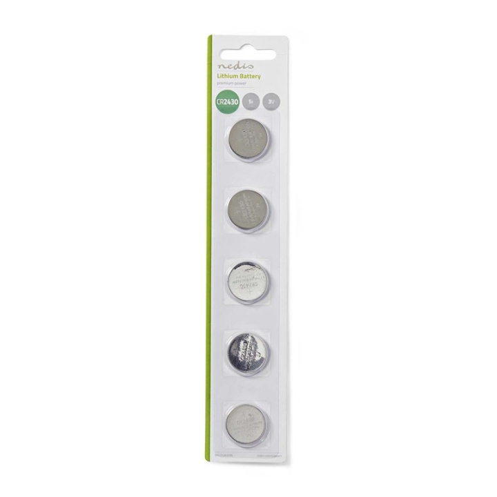 Nedis Litiumnappiparisto CR2430 | 3 V DC | 5 Kpl pakkaus ryhmässä KODINELEKTRONIIKKA / Paristot & Laturit / Akut / Nappiparistot @ TP E-commerce Nordic AB (38-72986)