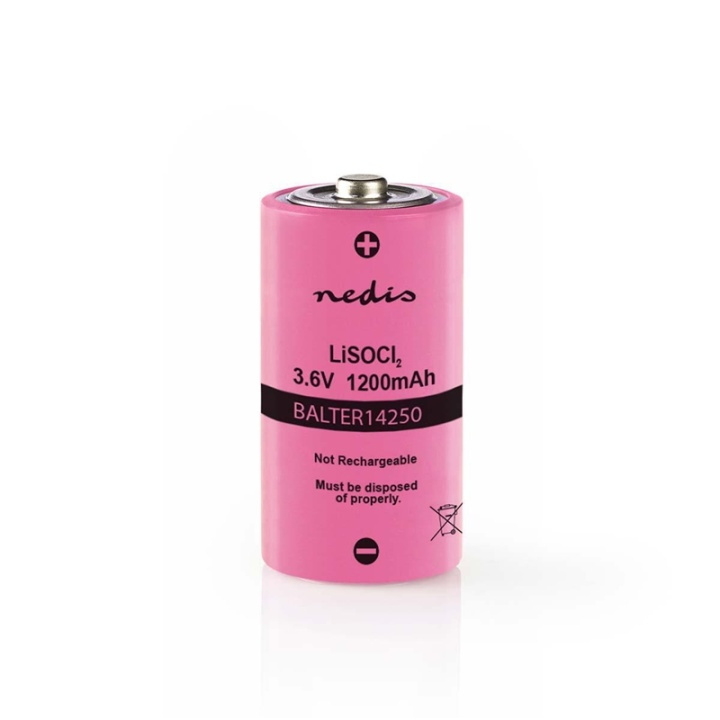 Nedis Litium Tionyylikloridi Paristo ER14250 | 3.6 V DC | Litium Tionyylikloridi | 1200 mAh | 1 - Läpipainopakkaus | ER14250 | Pinkki ryhmässä KODINELEKTRONIIKKA / Paristot & Laturit / Akut / Muut @ TP E-commerce Nordic AB (38-72987)