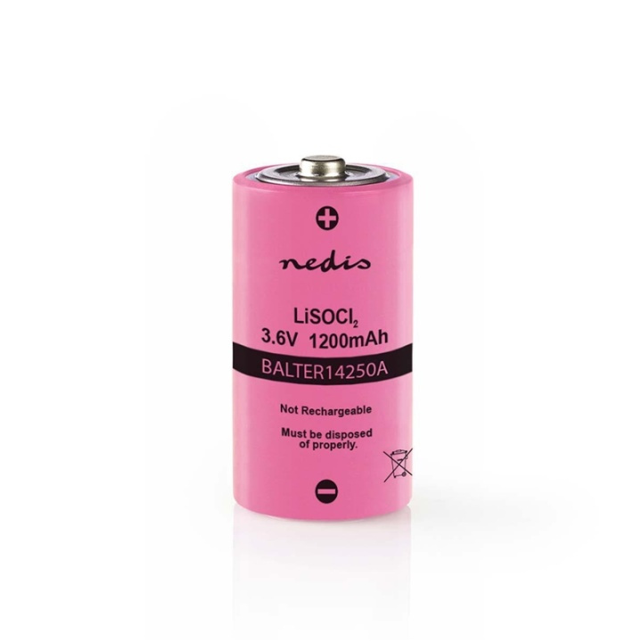 Nedis Litium Tionyylikloridi Paristo ER14250 | 3.6 V DC | Litium Tionyylikloridi | 1200 mAh | 1 - Läpipainopakkaus | ER14250 | Juotoslanka | Pinkki ryhmässä KODINELEKTRONIIKKA / Paristot & Laturit / Akut / Muut @ TP E-commerce Nordic AB (38-72989)