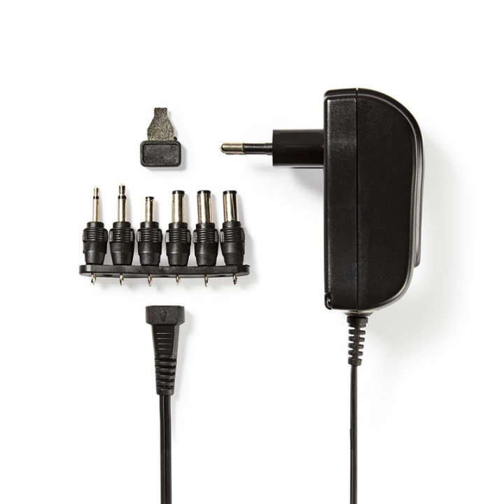 Nedis AC Yleisvirtalähde | 18 W | 3 - 12 V DC | 1.80 m | 1.5 / 2.1 A | 6 plug(s) | Musta ryhmässä TIETOKOONET & TARVIKKEET / Kannettavat tietokoneet & tarvikkeet / Laturi / Seinälaturi / Universal @ TP E-commerce Nordic AB (38-73094)