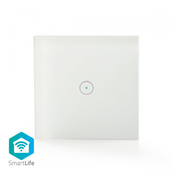 Nedis SmartLife Seinäkytkin | Wi-Fi | Yksittäinen | Seinäkiinnitys | 1000 W | Android™ / IOS | Lasi | Valkoinen ryhmässä KOTI, TALOUS JA PUUTARHA / Älykodit / Älykäs valaistus @ TP E-commerce Nordic AB (38-73512)