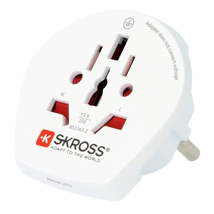 SKROSS El-Adapter Europa mfl ryhmässä KOTI, TALOUS JA PUUTARHA / Sähkö & Valaistus / Matkasovittimet @ TP E-commerce Nordic AB (38-74348)