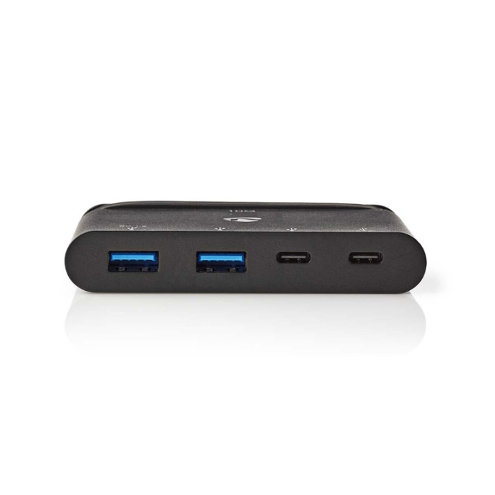 USB N Moniporttisovitin | USB 3.2 Gen 2 | USB-C™ Uros | 2x USB-A / 2x USB-C™ | Pyöreä | Niklattu | Musta | Laatikko ryhmässä TIETOKOONET & TARVIKKEET / Tietokonetarvikkeet / USB-telakat @ TP E-commerce Nordic AB (38-74446)