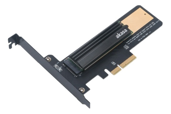 M.2 SSD to PCIe adapter card with heatsink cooler ryhmässä TIETOKOONET & TARVIKKEET / Tietokoneen komponentit / Kovalevyt / Sovittimet & Tarvikkeet @ TP E-commerce Nordic AB (38-74616)