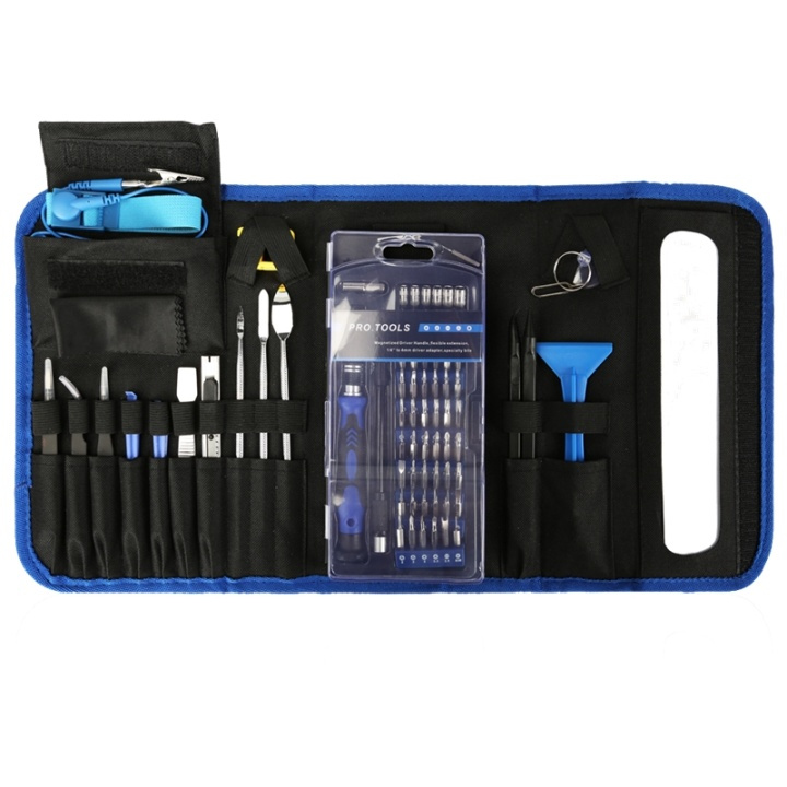 Universal Professional repair set, 85 parts, multi-purpose, stainless ryhmässä KOTI, TALOUS JA PUUTARHA / Työkalut & Tee itse / Muut Työkalut & Tarvikkeet @ TP E-commerce Nordic AB (38-74791)