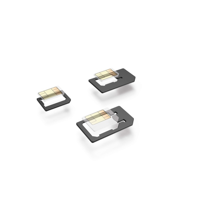 HAMA SIM Adapteri Set 3kpl Nano Micro ja Standard ryhmässä ÄLYPUHELIMET JA TABLETIT / Muut tarvikkeet / Muut @ TP E-commerce Nordic AB (38-74957)