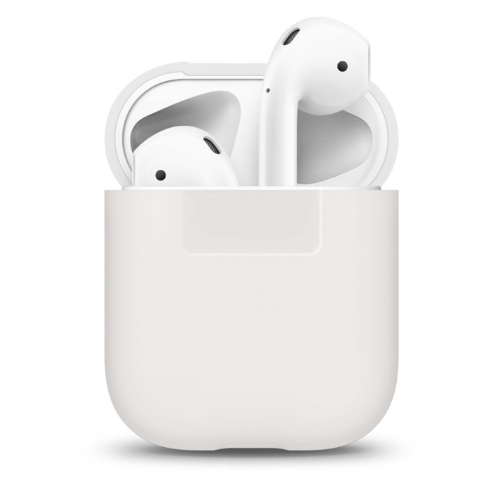 Elago Suojakotelo Airpod Silikooni Valkoinen ryhmässä KODINELEKTRONIIKKA / Ääni & Kuva / Kuulokkeet & Tarvikkeet / Tarvikkeet @ TP E-commerce Nordic AB (38-75019)