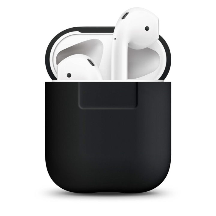 Elago Suojakotelo Airpod Silikooni Musta ryhmässä KODINELEKTRONIIKKA / Ääni & Kuva / Kuulokkeet & Tarvikkeet / Tarvikkeet @ TP E-commerce Nordic AB (38-75020)