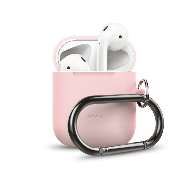 Elago Suojakotelo Airpod Karbiinihaka Pinkki ryhmässä KODINELEKTRONIIKKA / Ääni & Kuva / Kuulokkeet & Tarvikkeet / Tarvikkeet @ TP E-commerce Nordic AB (38-75025)