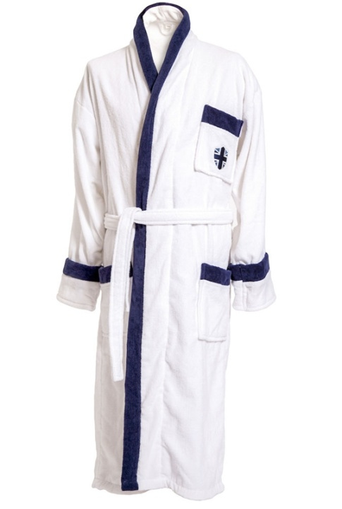 Lord Nelson Victory Velour Robe Vit L/XL ryhmässä KOTI, TALOUS JA PUUTARHA / Kylpyhuone / Kylpytakit @ TP E-commerce Nordic AB (38-75397-VI)