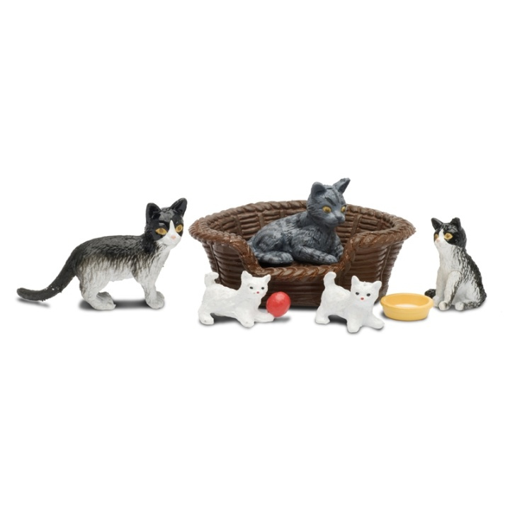 Lundby Kattfamilj ryhmässä LELUT, TUOTTEET LAPSILLE JA VAUVOILLE / Leikkikalut, Askartelu &Pelit / Nuket & Tarvikkeet @ TP E-commerce Nordic AB (38-75968)