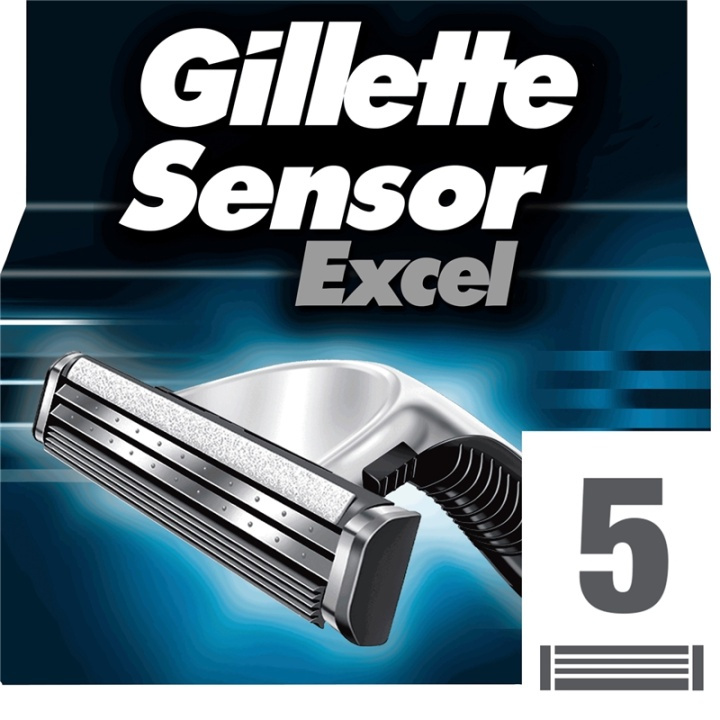 Gillette Sensor Excel 5p ryhmässä KAUNEUS JA TERVEYS / Hiukset &Stailaus / Sheivaus ja trimmaus / Partahöylät & Tarvikkeet @ TP E-commerce Nordic AB (38-76990)