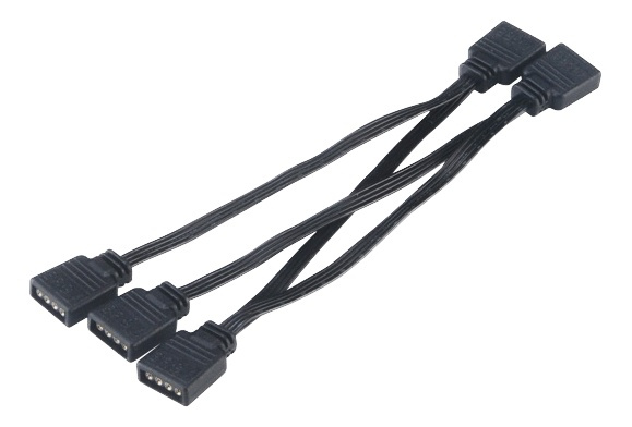 Akasa 4-in-1 RGBLEDconnector multiplier cable ryhmässä TIETOKOONET & TARVIKKEET / Tietokonetarvikkeet / Muut @ TP E-commerce Nordic AB (38-77014)