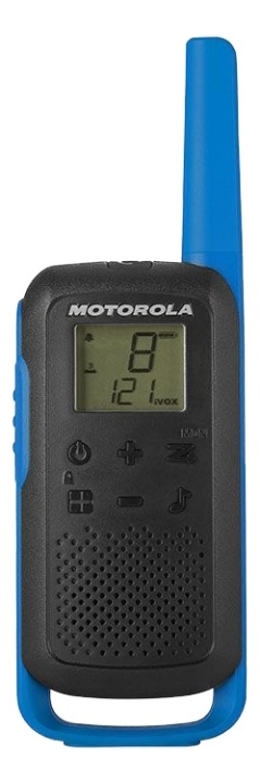 Motorola TLKR T62 Com-radio, 8 kanaler +121subtoner,2xenheter ryhmässä URHEILU, VAPAA-AIKA JA HARRASTUS / Ulkoilu / Radiopuhelimet @ TP E-commerce Nordic AB (38-77229)