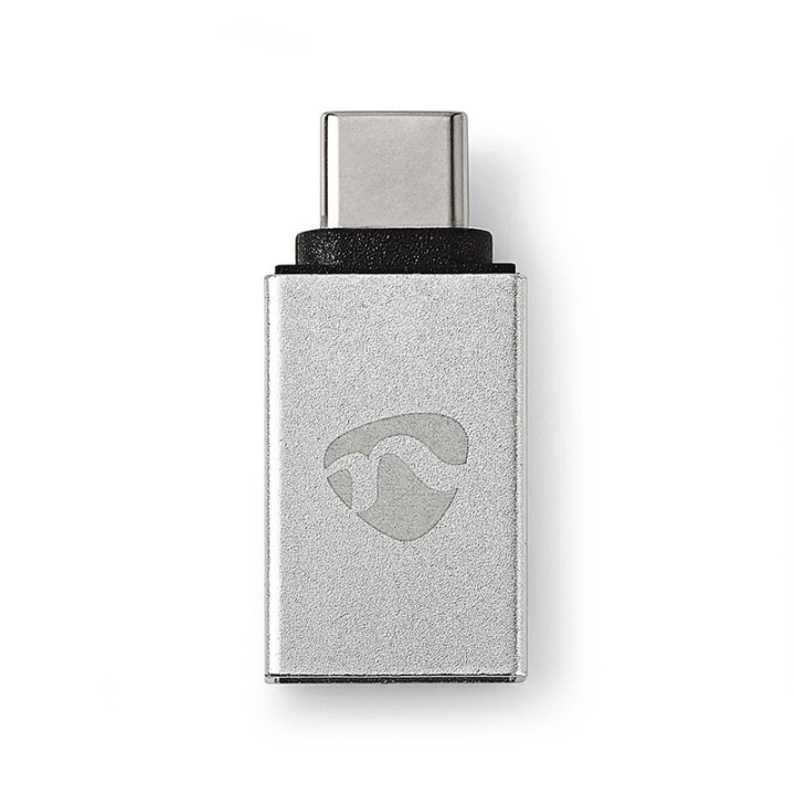Nedis USB-C™ Sovitin | USB 3.2 Gen 1 | USB-C™ Uros | USB-A Naaras | 5 Gbps | Pyöreä | Niklattu | Hopea | Laatikko kannella ja ikkunalla ryhmässä ÄLYPUHELIMET JA TABLETIT / Laturit & Kaapelit / Sovittimet @ TP E-commerce Nordic AB (38-77576)