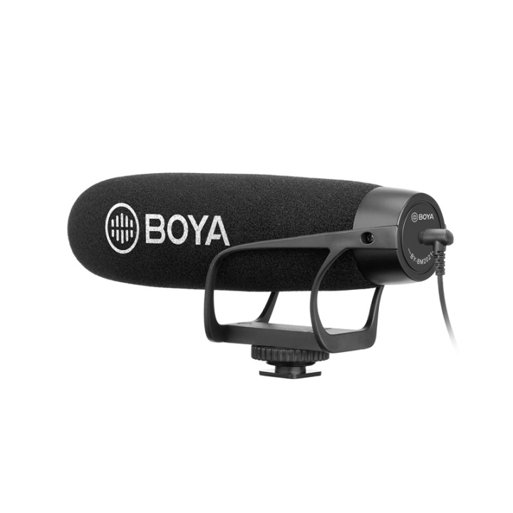 BOYA Mikrofoni Shotgun BY-BM2021 Kondensaattori 3.5mm ryhmässä KODINELEKTRONIIKKA / Ääni & Kuva / Kädessä pidettävät mikrofonit @ TP E-commerce Nordic AB (38-77701)
