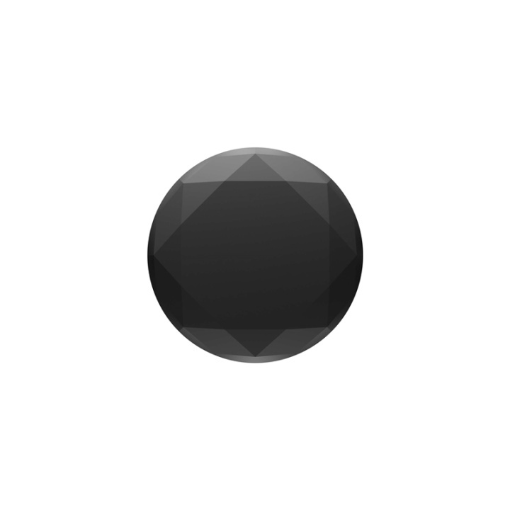 POPSOCKETS Metallic Diamond Black Irrotettava Grip Telinetoiminto Premium ryhmässä ÄLYPUHELIMET JA TABLETIT / Muut tarvikkeet / Popsockets @ TP E-commerce Nordic AB (38-77877)