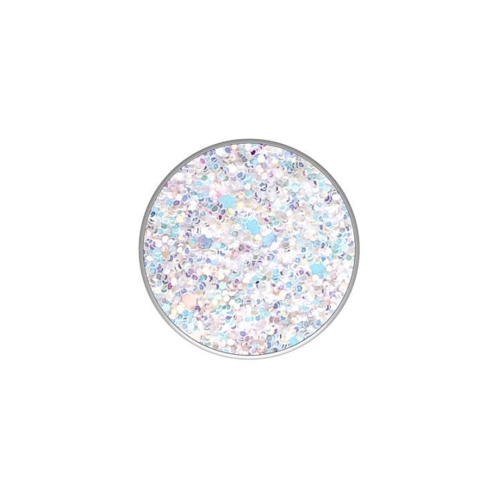 PopSockets Sparkle Snow White Avtagbart Grip med Ställfunktion Premium ryhmässä ÄLYPUHELIMET JA TABLETIT / Muut tarvikkeet / Popsockets @ TP E-commerce Nordic AB (38-77881)