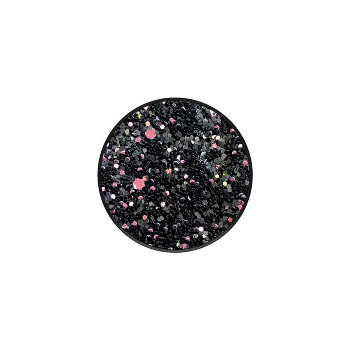 PopSockets Sparkle Black Avtagbart Grip med Ställfunktion Premium ryhmässä ÄLYPUHELIMET JA TABLETIT / Muut tarvikkeet / Popsockets @ TP E-commerce Nordic AB (38-77882)