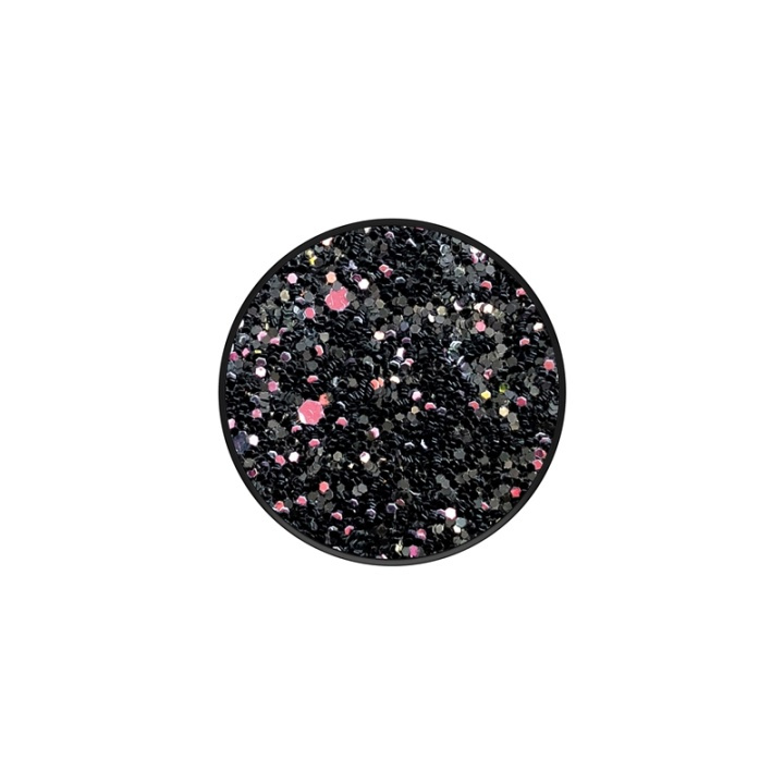 POPSOCKETS Sparkle Black Irrotettava Grip Telinetoiminto Premium ryhmässä ÄLYPUHELIMET JA TABLETIT / Muut tarvikkeet / Popsockets @ TP E-commerce Nordic AB (38-77882)