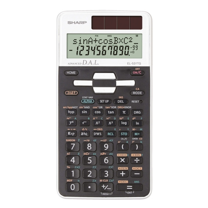 Sharp Kalkylator EL531THBWH ryhmässä KOTI, TALOUS JA PUUTARHA / Kellot ja laskimet / Laskimet @ TP E-commerce Nordic AB (38-77970)