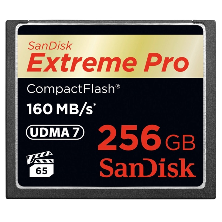 SANDISK CF Extreme Pro 256 GB 160MB/s UDMA7 ryhmässä KODINELEKTRONIIKKA / Tallennusvälineet / Muistikortit / Compact Flash @ TP E-commerce Nordic AB (38-77982)